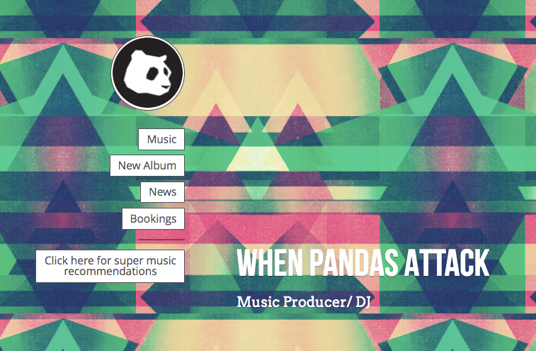 an animal logo on a website an animal logo on a website